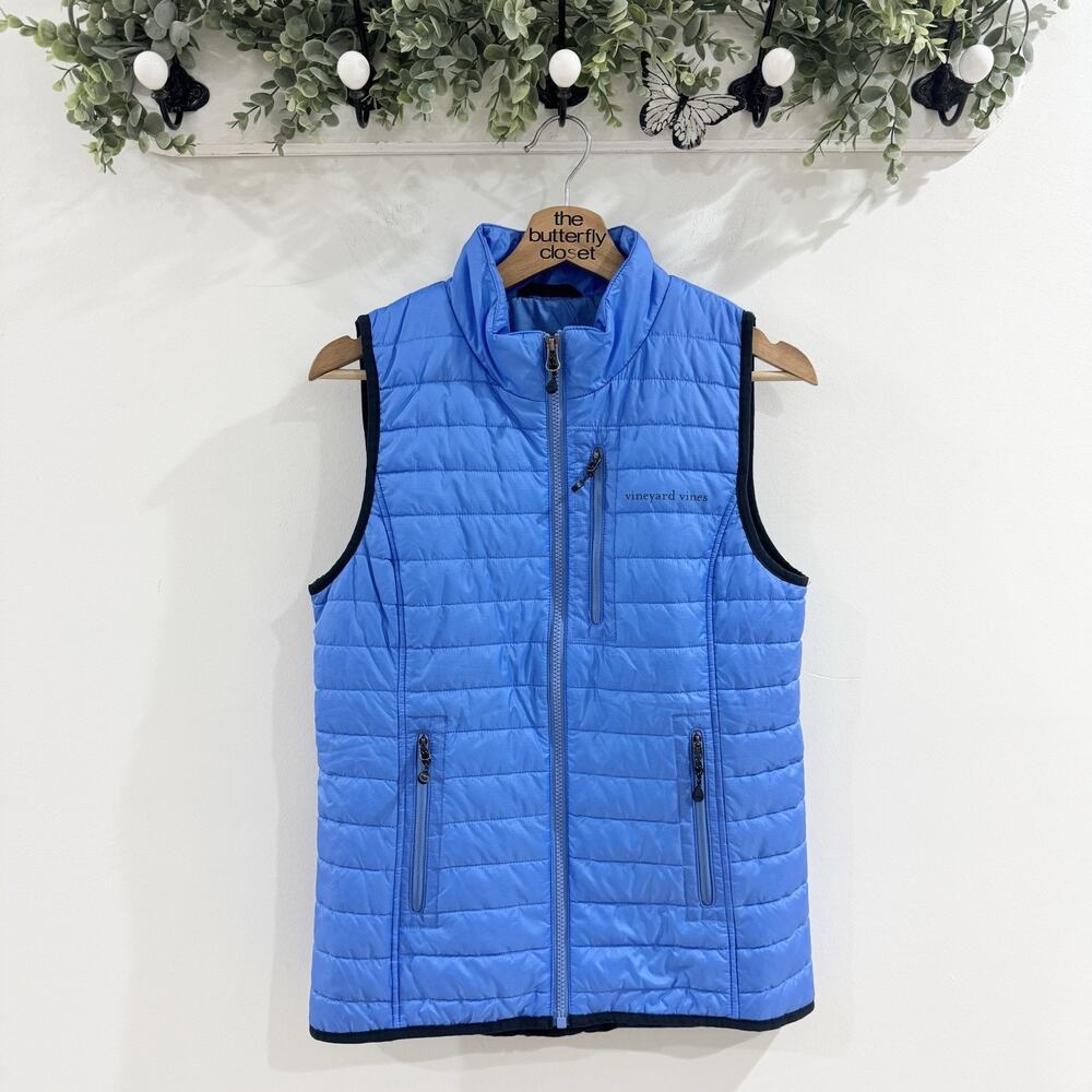 Vineyard Vines Womens Small Blue Mountain Weekend Vest XS CP